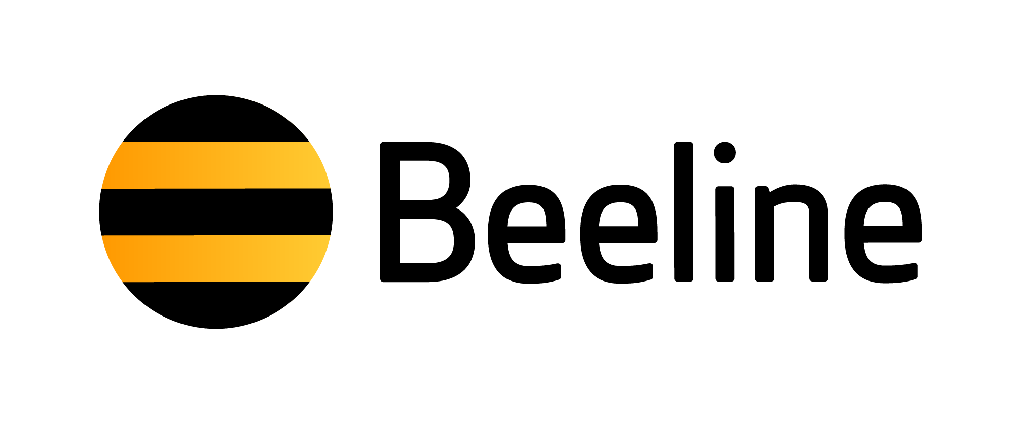 Логотип Билайн на желтом фоне