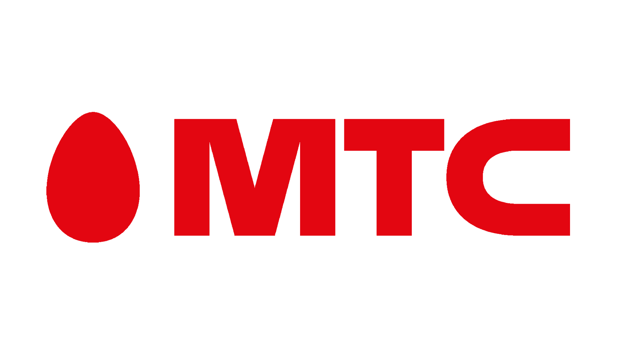 Логотип МТС на красном фоне